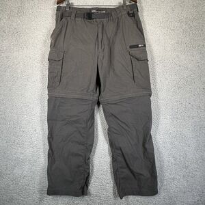 Vintage Y2K BC Clothing‎ Cargo Pants Mens L 34X28 Belted Waist Loose Baggy Fit